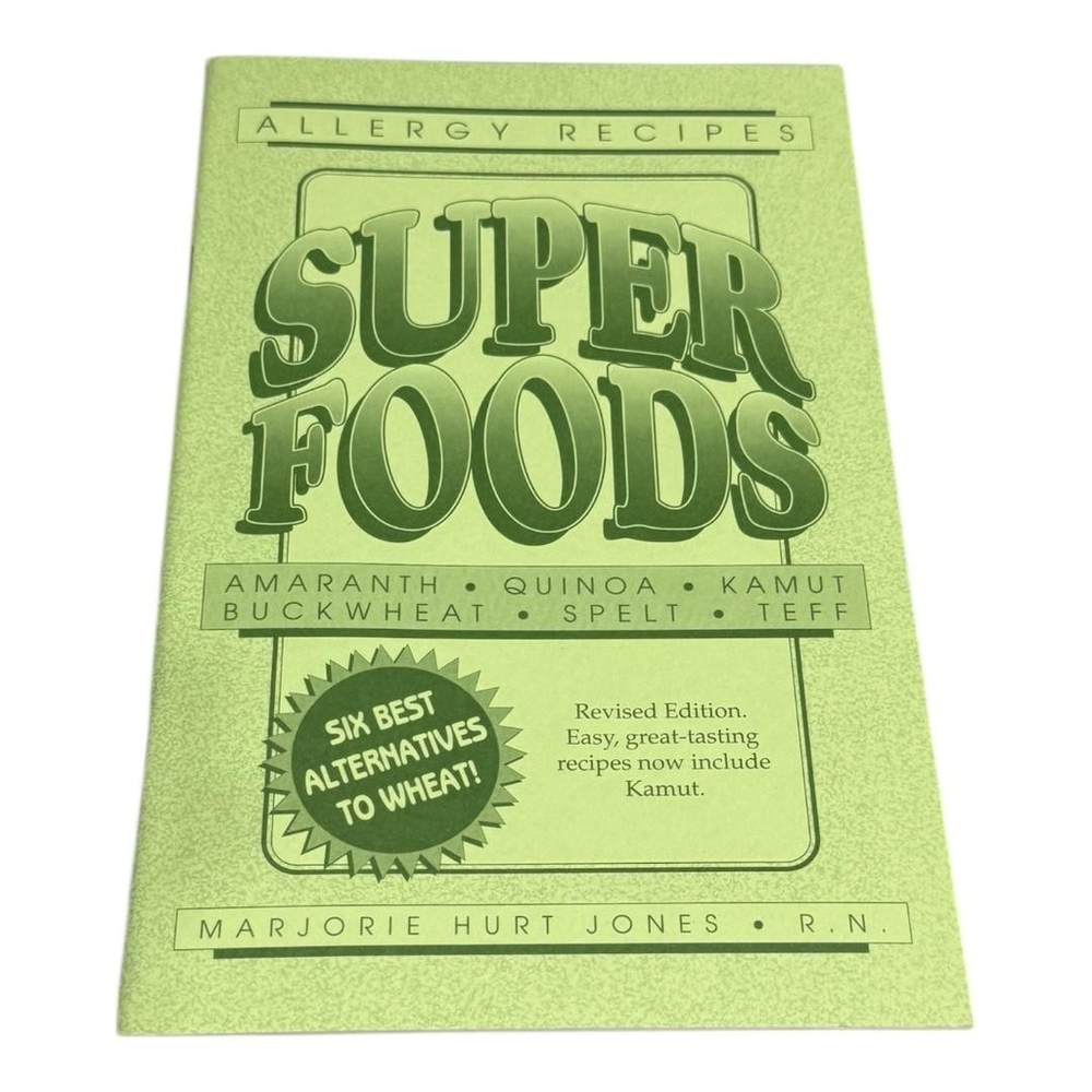 Super Foods Allergy Recipes Revised Ed Marjorie Hurt Jones RN Softcover Cookbook